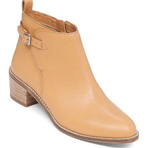 🍂 Brown leather bootie with buckle